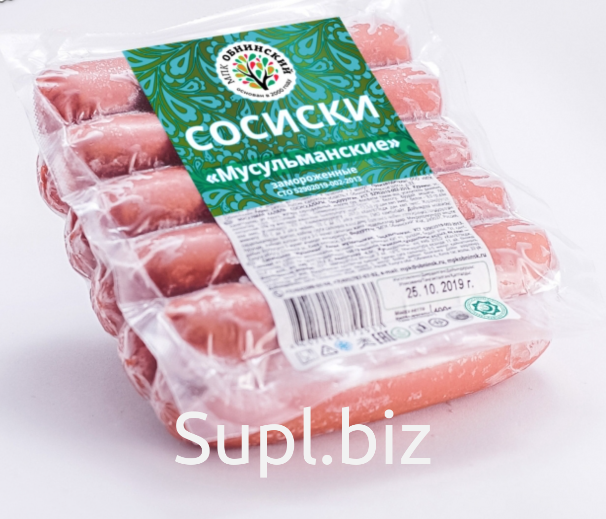 Сосиски Мусульманские Халяль 400 г зам. в вакуумной упаковке, купить в  Москве