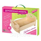 Кроватка-качалка для куклы большая дерев. Десятое Королевство