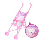 Коляска трость для кукол Мишка малышка пластиковый каркас