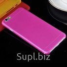 Розовый ультратонкий чехол-накладка для iPhone 6 Plus Color Slim Case 