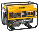 Генератор бензиновый GE 4500, 4,5 кВт, 220 В/50 Гц, 25 л, ручной старт DENZEL