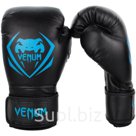 Перчатки боксерские Venum Contender Black Cyan 16 унций