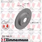 Диск тормозной ZIMMERMANN 250.1366.20