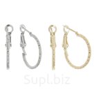 Серьги кольца Классика тонкие цвет МИКС d 1 9 см