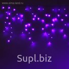 Гирлянда "Бахрома" УМС вилка, Ш:5,2 м, В:0,6 м, Н.С. LED-299-220V, контр. 8 р. ФИОЛЕТ