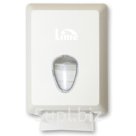 A62201BIS: Диспенсер для листовой туалетной бумаги LIME Mini (химически и ударостойкий пластик, белый)