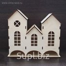 Чайный домик из фанеры "Трио" 26х11х23 см