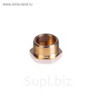 Заглушка JIF, наружная резьба 1/2", никелированная