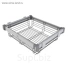 Корзина KOMANDOR Premium STIL, 564х465х140 мм, цвет хром