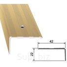 Латунный угловой порог с открытым креплением ЛПО 4020