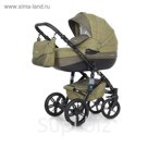 Коляска 3 в 1 BRUNO NATURAL (Riko) 04 Olive (зеленый)