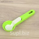 Ложка для мороженого "Лакомка", 18,3х5,5х3 см, цвет МИКС