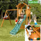 Детский городок "Jungle Cottage + Swing Module Xtra + Rock Module"+ 2 стандартные сидушки