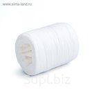 Лента матовая из полисилка, белая, 50 м