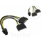 Переходник питания для видеокарт 2SATA M- 6pin ***