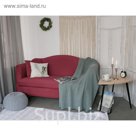 Чехол для мягкой мебели Collorista,2-х местный диван,наволочка 40*40 см в ПОДАРОК,бордовый