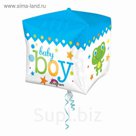 Шар фольгированный 3D 15" Happy Birthday "Малыш мальчик"