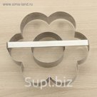 Форма для вырезания двойная 14,5х5,5 "Цветок"