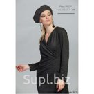 Блузка 1801090 Серый, Чёрный 86%PES 12%RAY 2% SP   