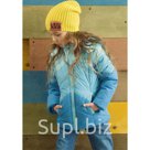 Куртка для девочек рост 98 см цвет бирюзовый