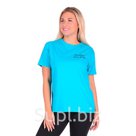 Футболка женская цвет бирюзовый размер 46