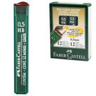 Грифель запасной FABER-CASTELL (Германия), HB, полимерный, 0,5 мм, 12 штук