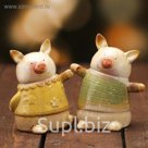 Сувенир керамика "Весёлые поросятки" набор 2 шт 9х5,5х7 см