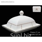 Маслёнка "Президентский", 17 см, в подарочной упаковке