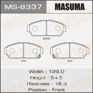 Колодки дисковые Masuma MS8337