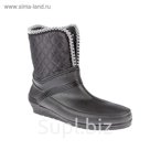 Полусапожки женские пвх утепленные арт. BHW30007-01 (чёрный) (р. 38)
