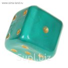 Копилка "Кубик" зелёная