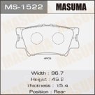 Колодки дисковые Masuma MS1522
