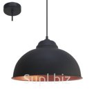 Подвес TRURO 2, 1х60W (E27), ?370, H1100, сталь, черный, медный