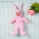 Мягкая игрушка "Кукла в костюмчике зайца", цвета микс