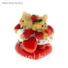 Сувенир "Мишутки в кофточках парочками", МИКС