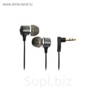 Наушники Blast BAH-290 Metal, вкладыши вакуумные, черные