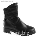 Ботинки женские SANDWAY арт. С3005-2, цвет чёрный, размер 41