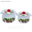 Набор кастрюль "Малиновый звон", 2 предмета: 4 л, 5,5 л