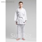 Кимоно для карате без пояса Club Climacool с лого WKF, размер 130 см, цвет белый