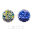 PopSocket для телефона с жидкостью и с серебристыми блёстками Рисунок