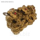 Нэцкэ "Жабы - паровозик"