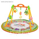 Развивающий коврик с игровой стойкой «Зоо», музыкальная игрушка