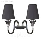 Бра OTTO 2х40Вт E14 черный 30x42x35см