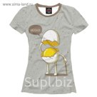 Футболка женская "Яйцо приветствует", размер XL EDA-618907