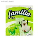 Туалетная бумага Familia Plus "Яблоко", 2 слоя, 4 рулона