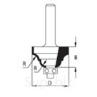 Фреза кромочная радиусная с подшипником 25,4х4х14х12 Dimar, RS04002