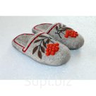 Войлочные тапочки Рябина