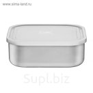 Контейнер квадратный с пластиковой крышкой 1,24 л