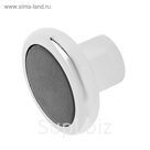 Мебельная ручка РК101, цвет хром, с черной вставкой