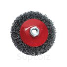 Щетка для УШМ 115 мм М14 тарелка витая проволока Matrix 74612